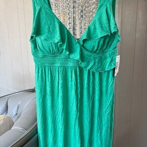NWT Green Swim CoverUp Dress Sz L from Kenneth Cole